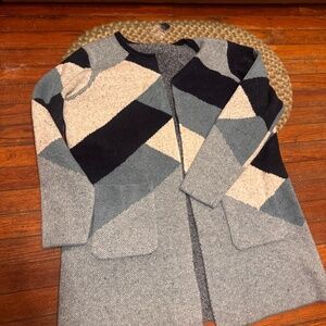 Stylish Women's Geometric Cardigan woolen sweater